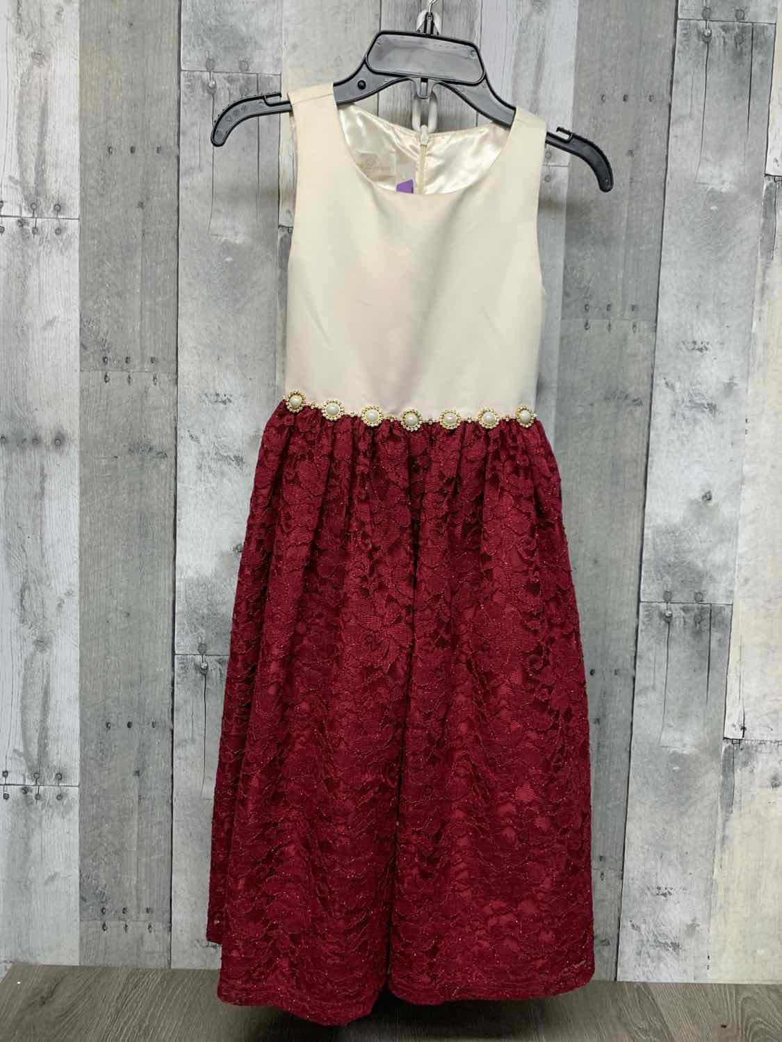 Size 8 Burgundy American Princess Dress - Party