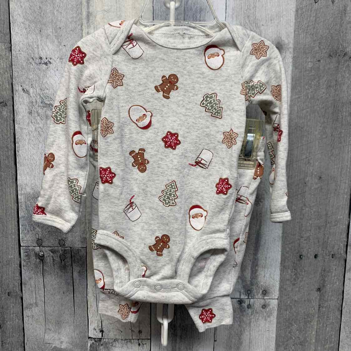 Size 0-3 Months Gray Print Child of Mine Shirt/Pants