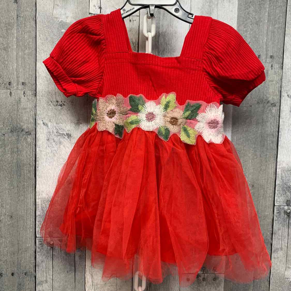 Size 9-12 Months Red Shein Dress
