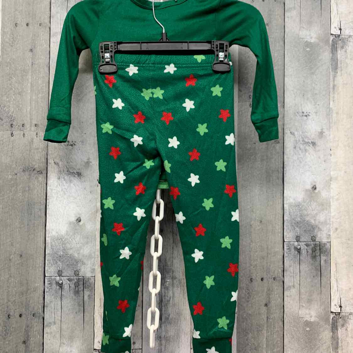 Size 5T Green B Brand 2pc PJs
