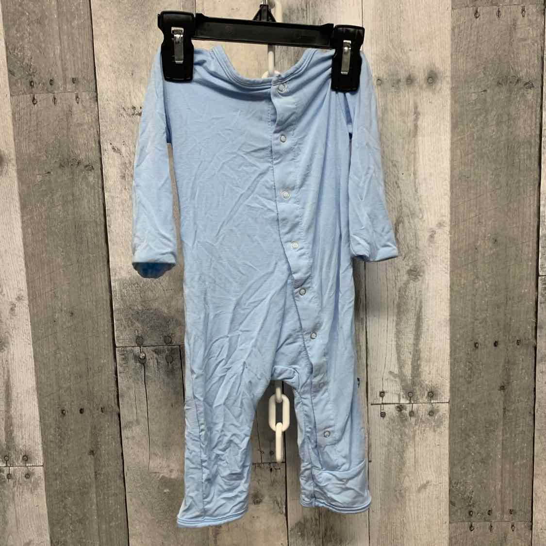 Size 3-6 Months Blue Bamboo Romper