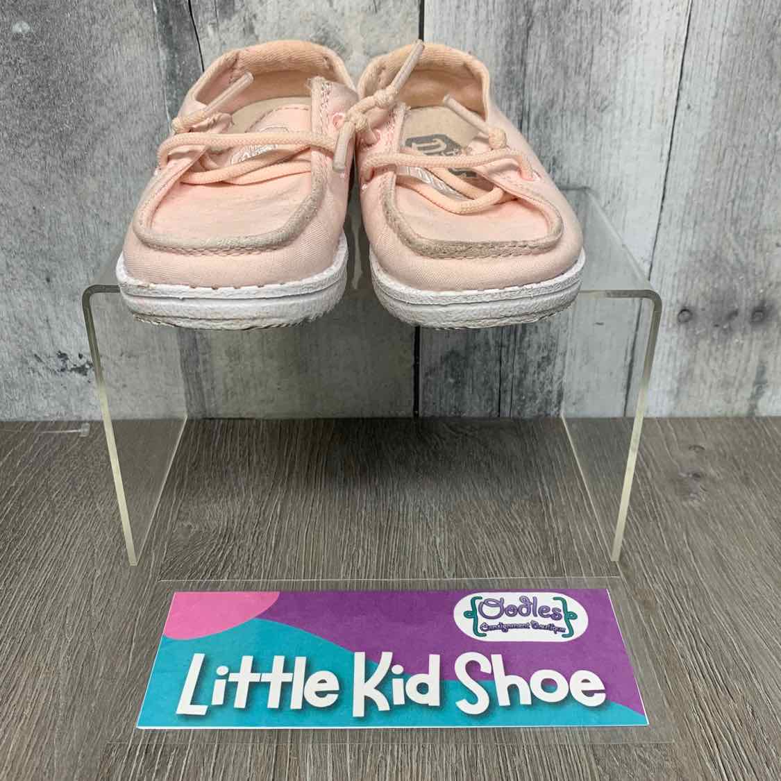 Size 5 Pink/White Hey Dude Loafers