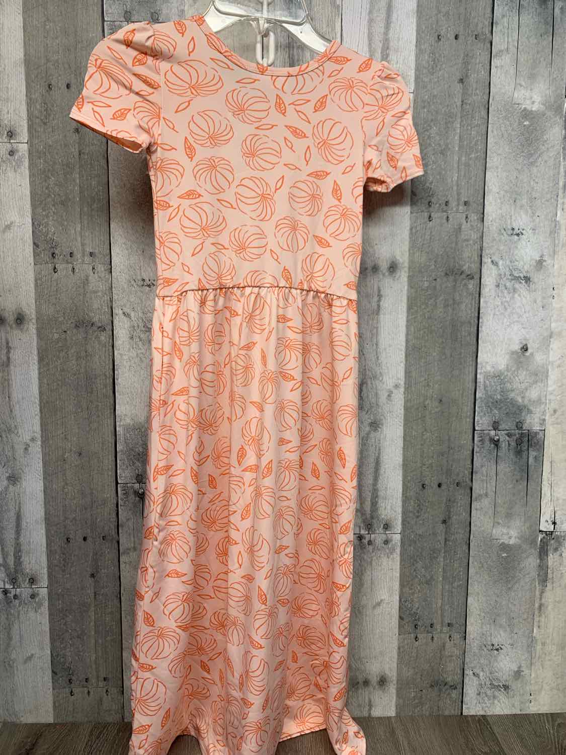 Size 5/6 Orange Print Dot Dot Smile Dress - Knit