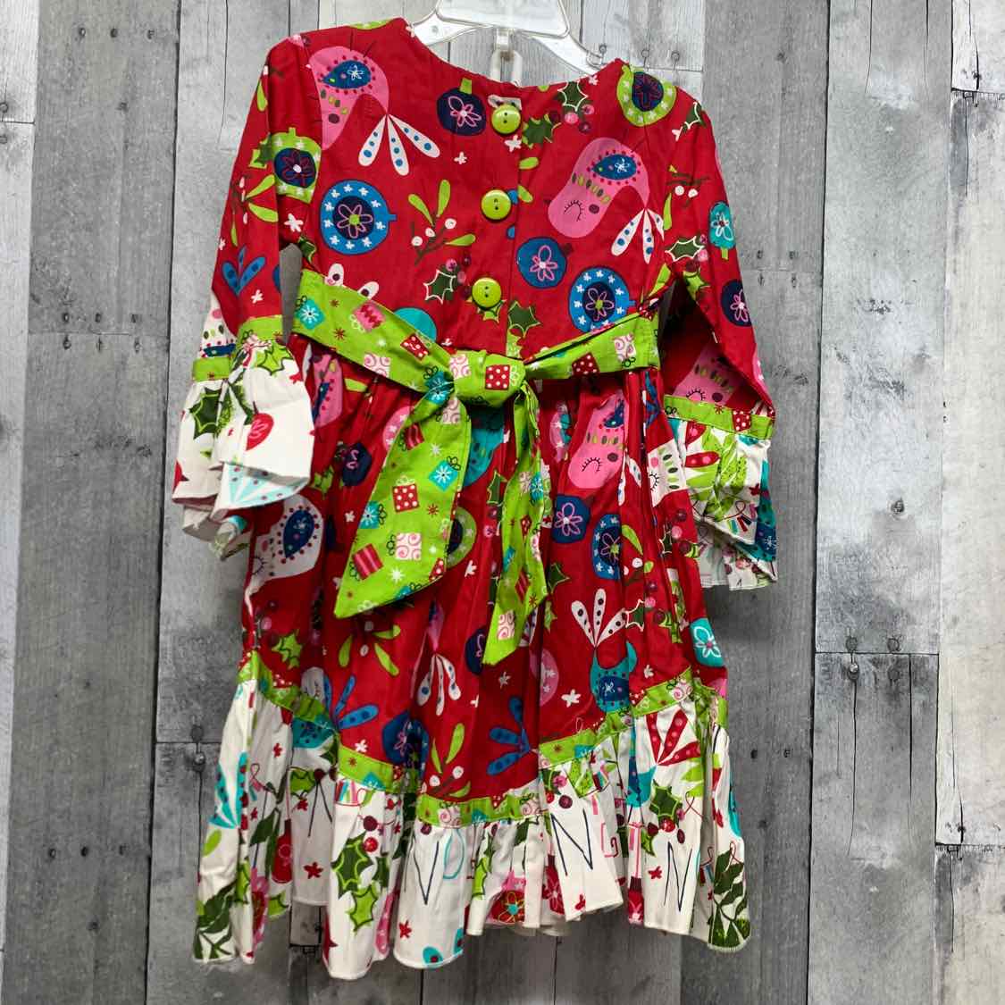 Size 2T Red Print Boutique Brand Dress