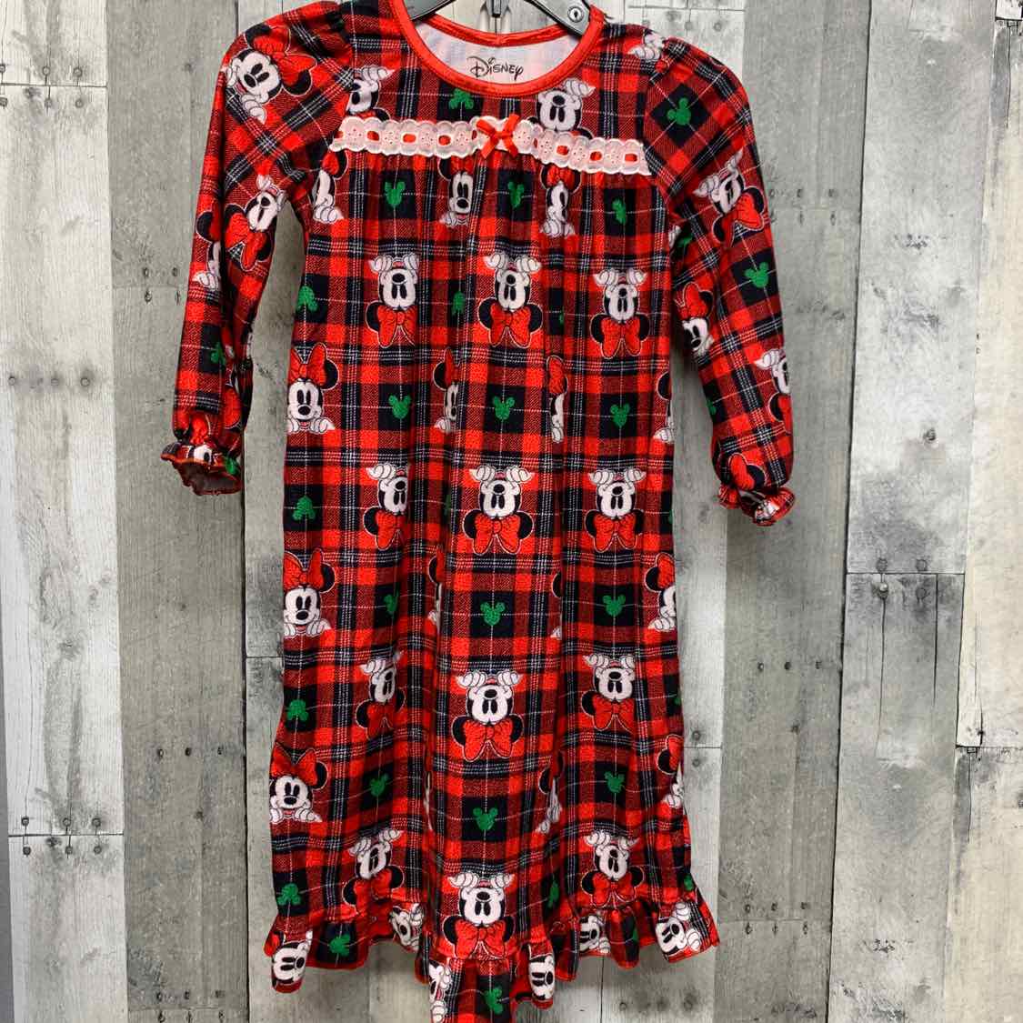 Size 4 Red/Green Disney Nightgown
