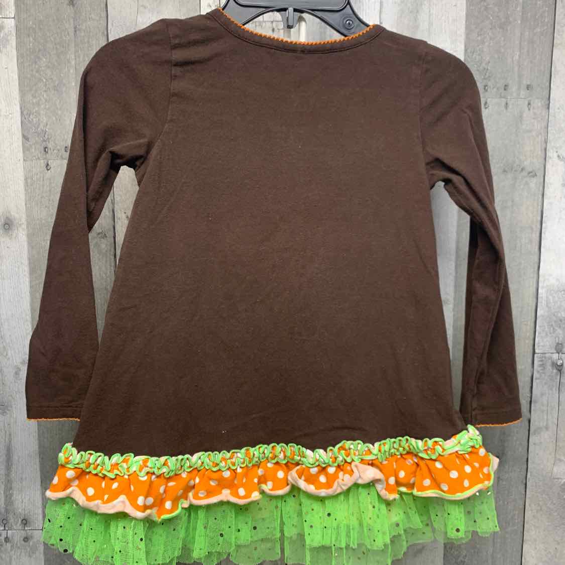 Size 6 Brown/Orange Bonnie Jean/Baby Long Sleeve Shirt
