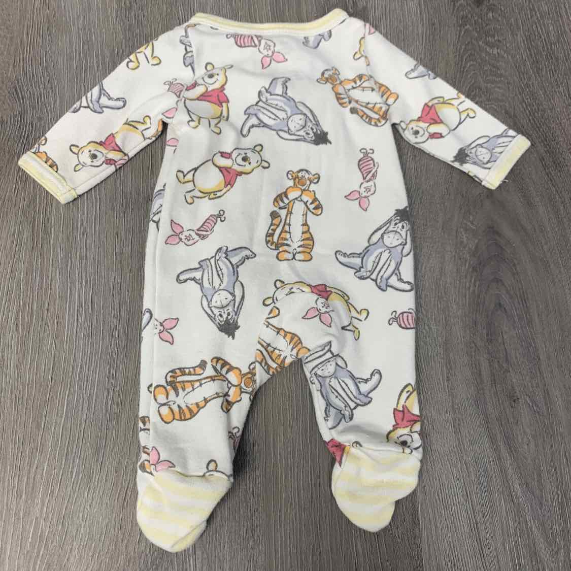 Size Preemie Yellow/White Disney Footy PJs - OodlesCB