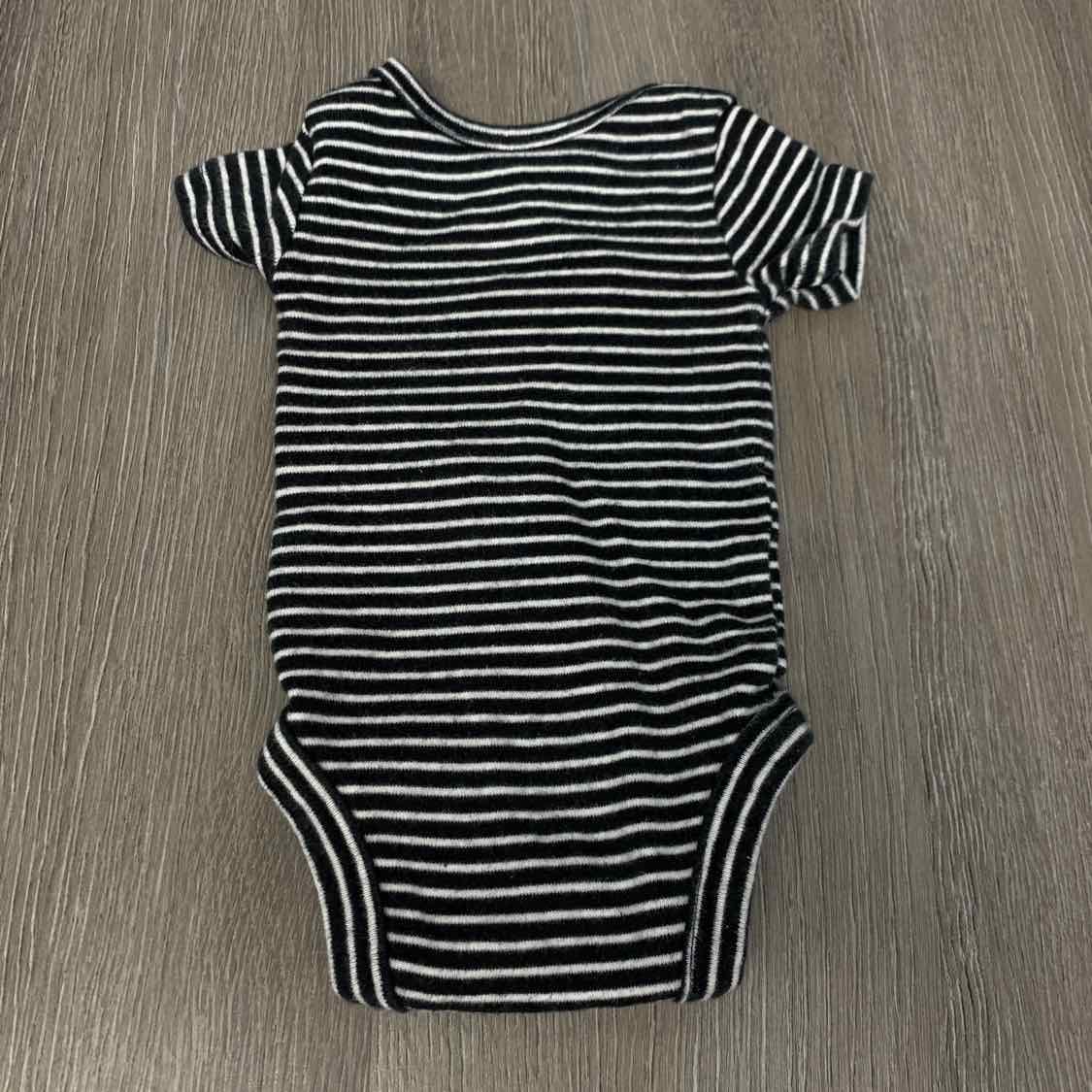 Size Preemie Black/White Child of Mine Bodysuit