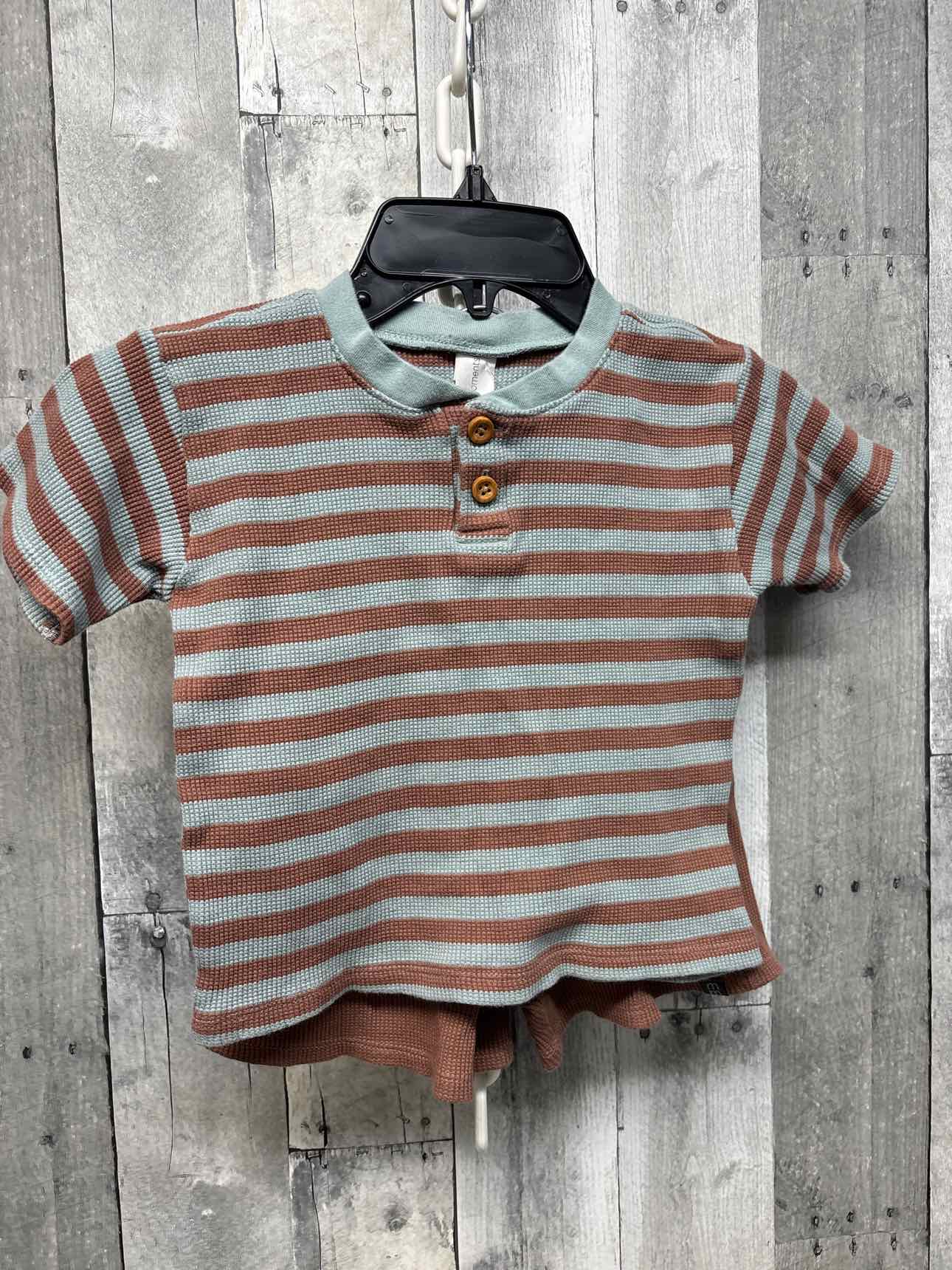 Size 4T Blue/Brown Modern Moments by Gerber Shirt/Shorts - OodlesCB