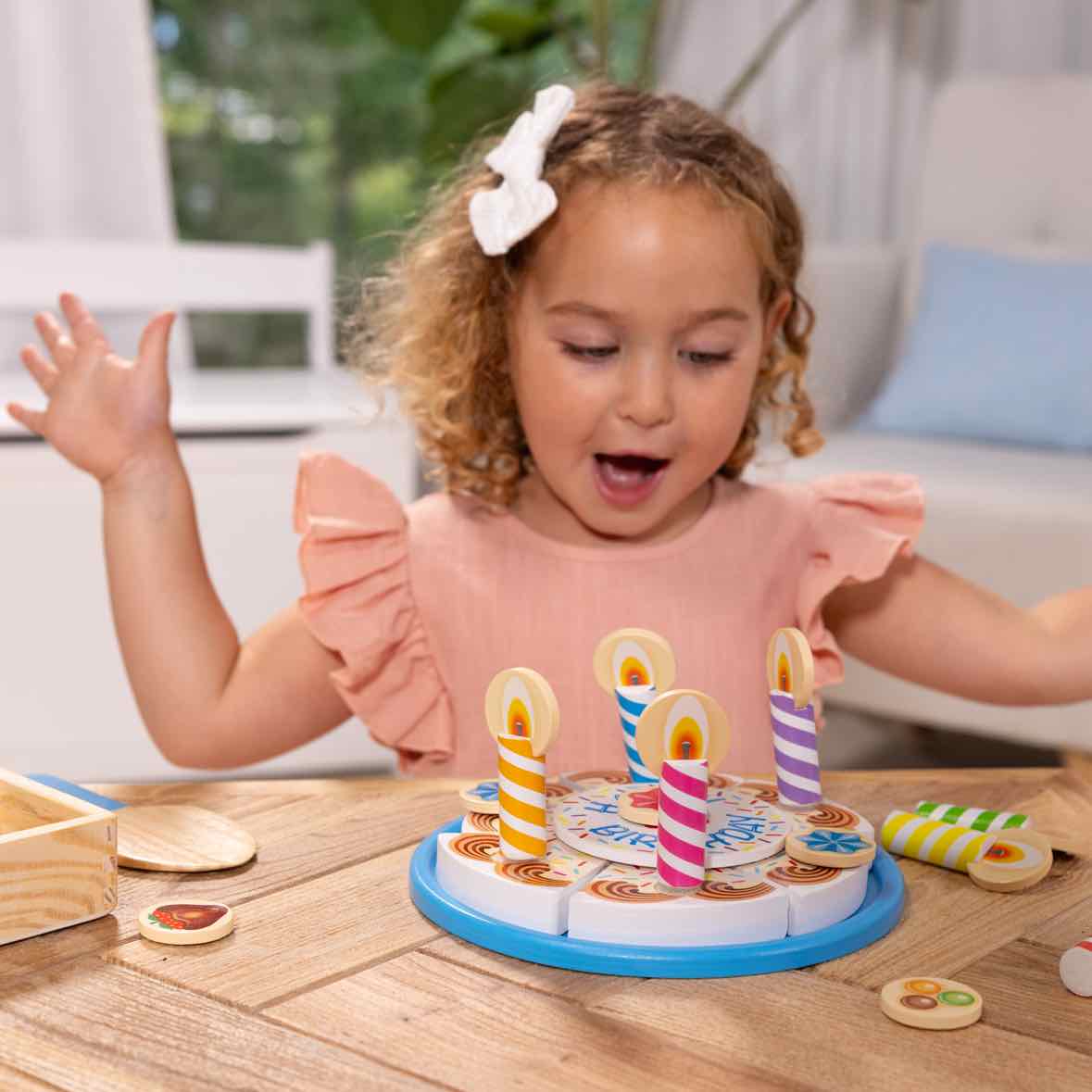 Melissa & Doug Birthday Cake - Wooden Play Food