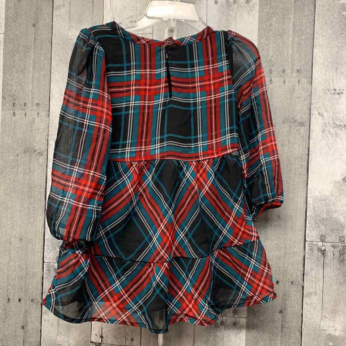 Size 2T Red Plaid B Brand Long Sleeve Shirt