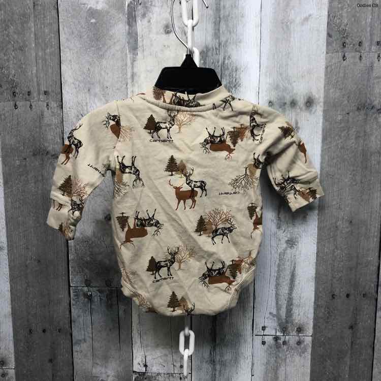 Size 3 Months Tan Graphic Carhartt Bodysuit