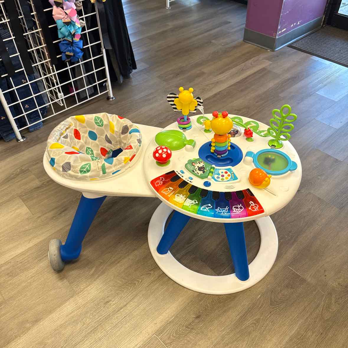 Baby Einstein White/Blue Exersaucer