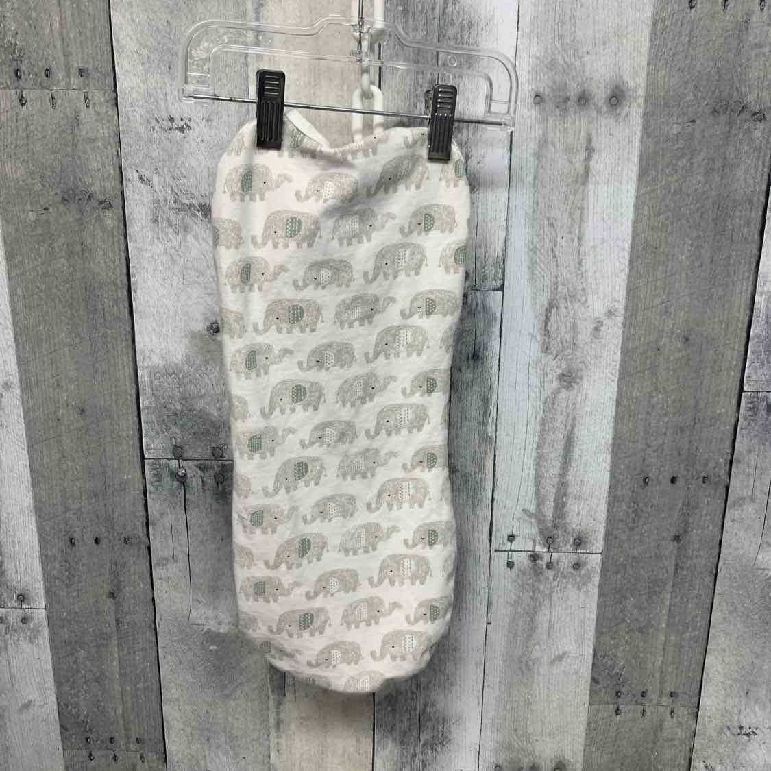 Size Newborn White/Gray Swaddle Me Sleep Sack