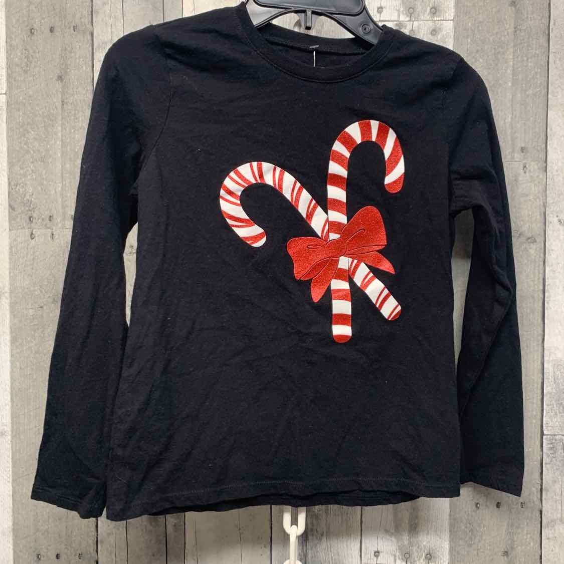 Size 7/8 Black Graphic Children's Place Long Sleeve Shirt