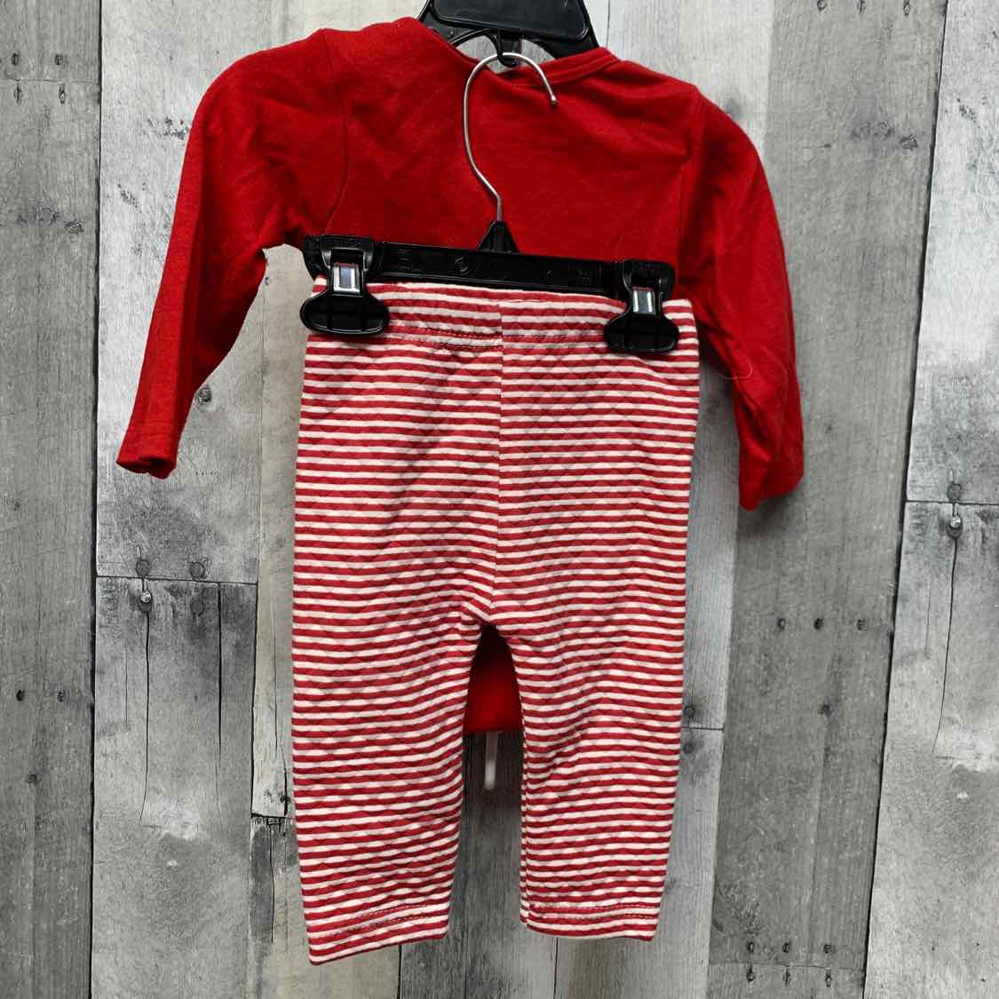 Size 6-9 Months Red/White B Brand Shirt/Pants