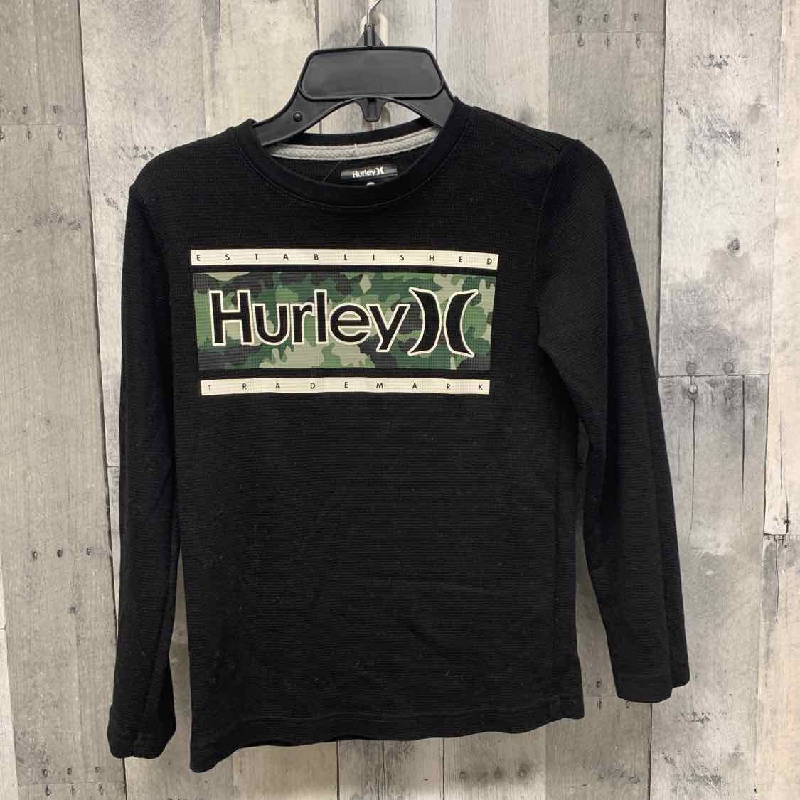 Size 8 Black Hurley Long Sleeve Shirt