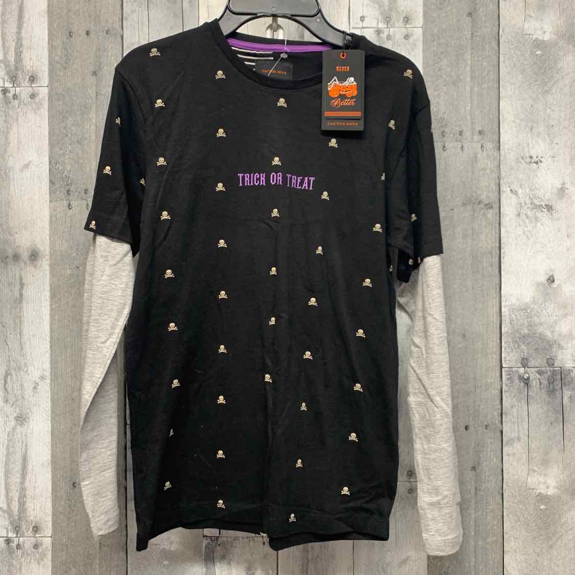 Size 9/10 Black/Gray B Brand Long Sleeve Shirt