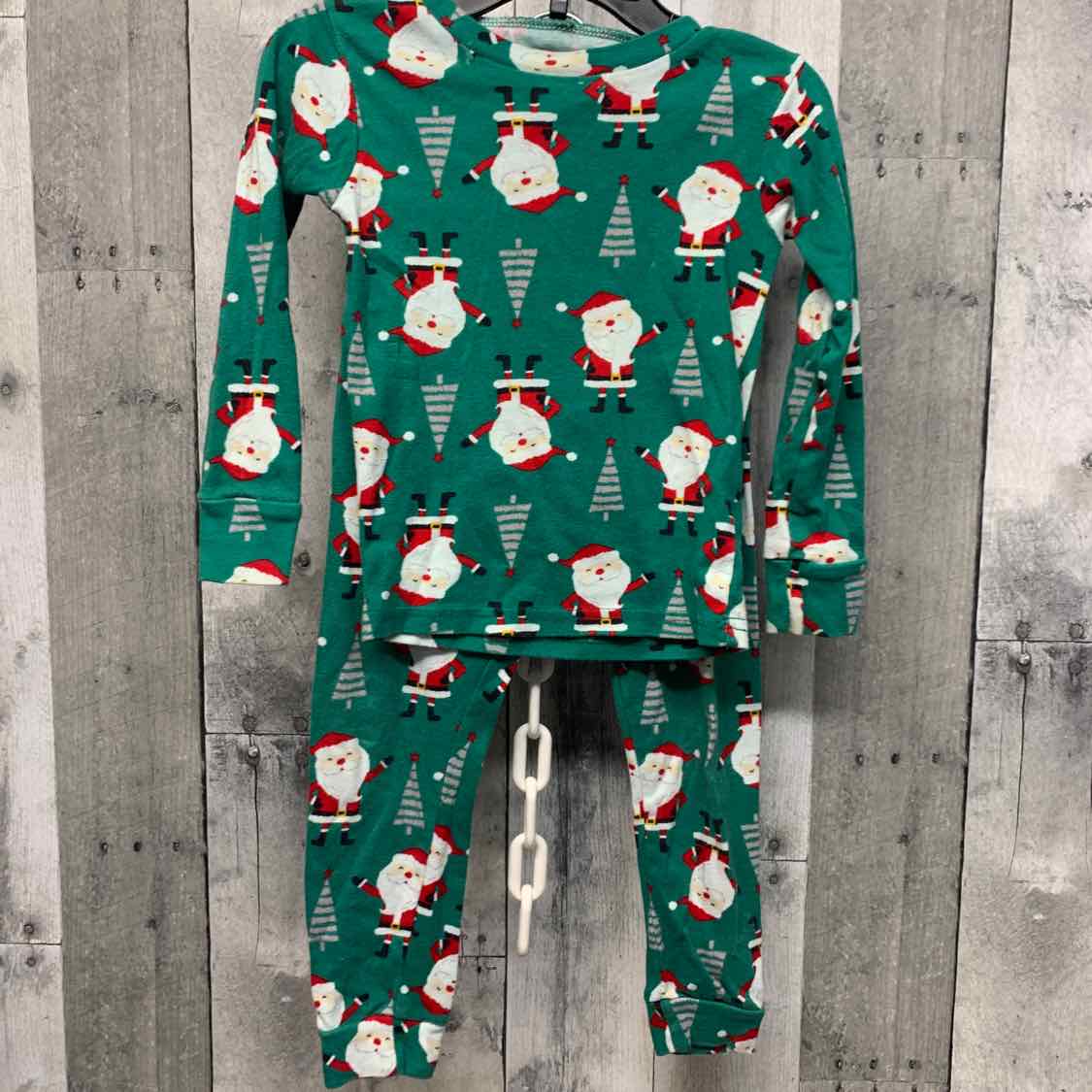 Size 3T Green Print Just One You 2pc PJs