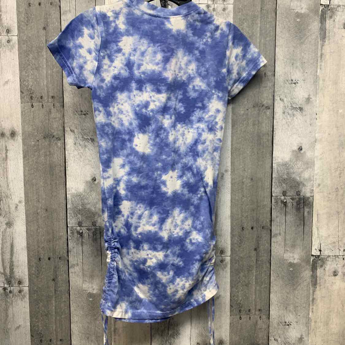 Size 7/8 Blue/White Extremely Me Dress - Knit