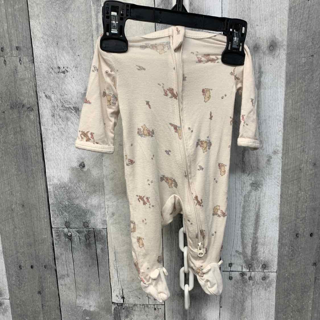 Size Preemie Ivory Print Disney Footy PJs