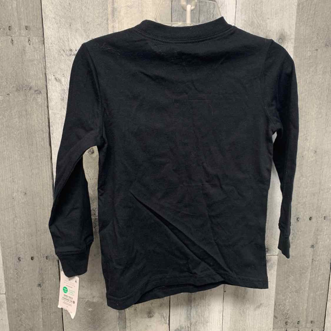 Size 2T Black Graphic Carter's Long Sleeve Shirt