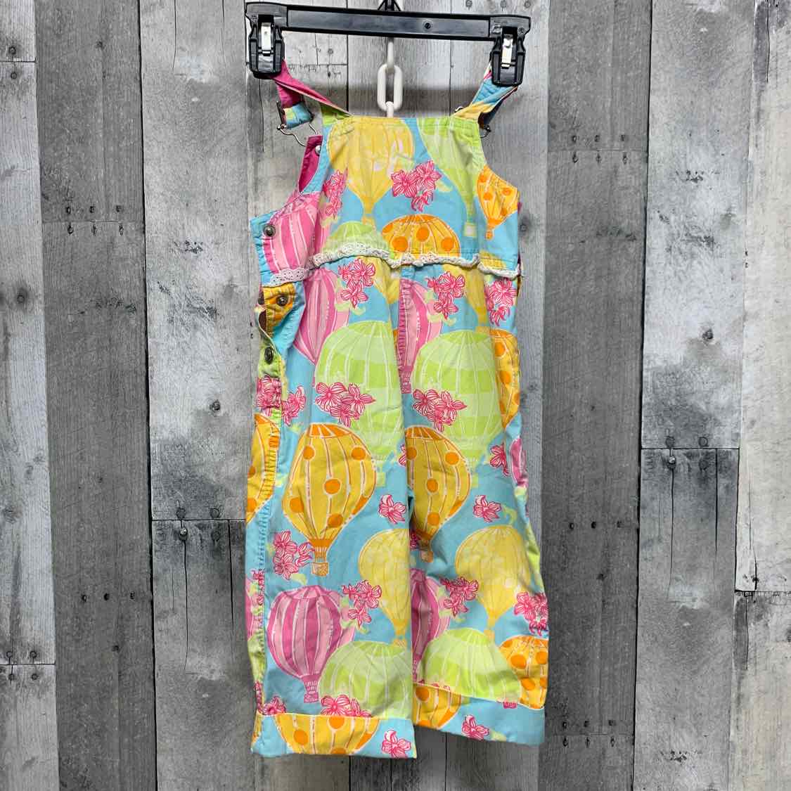 Size 18-24 Months Blue/Pink Lilly Pulitzer Overalls