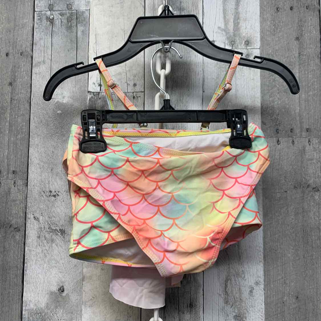 Size 7 Yellow/Pink Shein Swim Suit - 2pc+