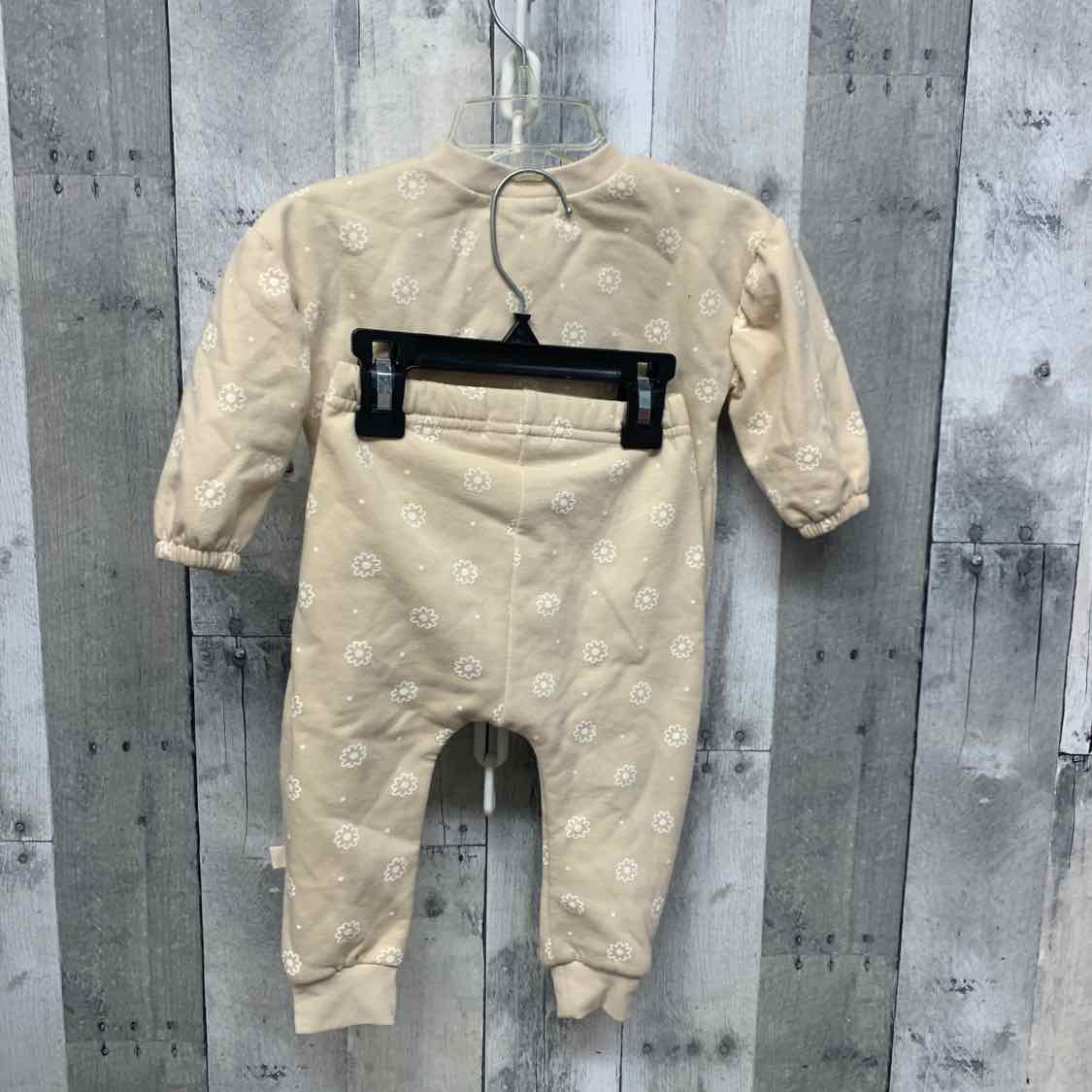 Size 6-9 Months Tan Print B Brand Sweats - 2pc