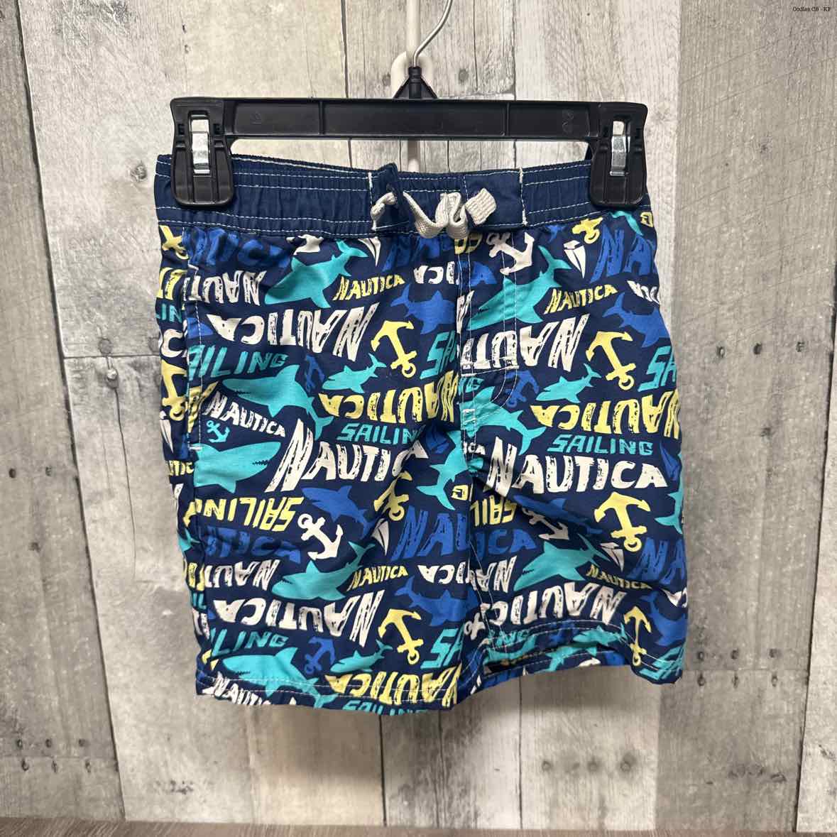 Size 4T Blue/Navy Nautica Swim Trunks