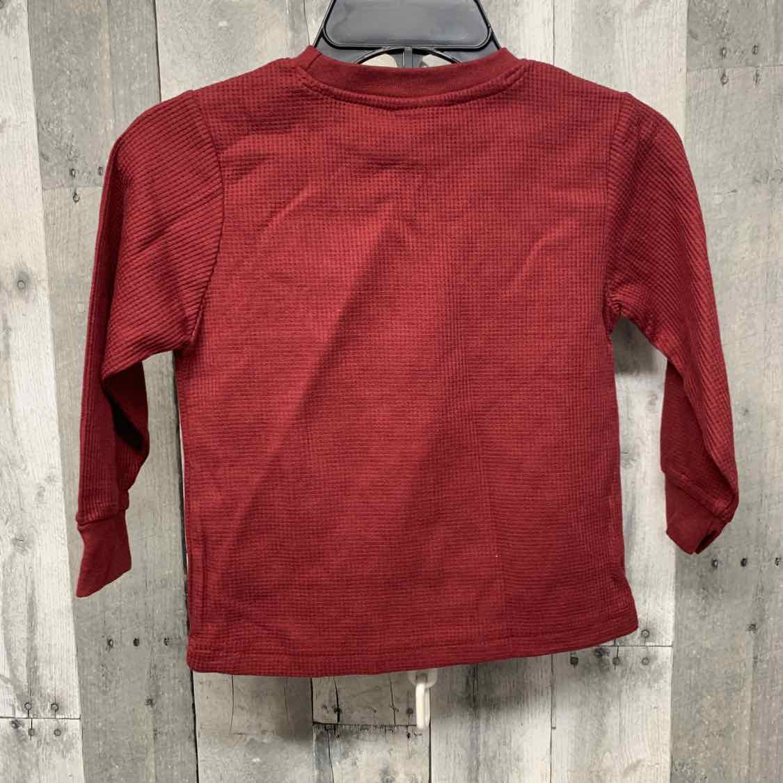 Size 4 Burgundy Graphic Marvel Long Sleeve Shirt