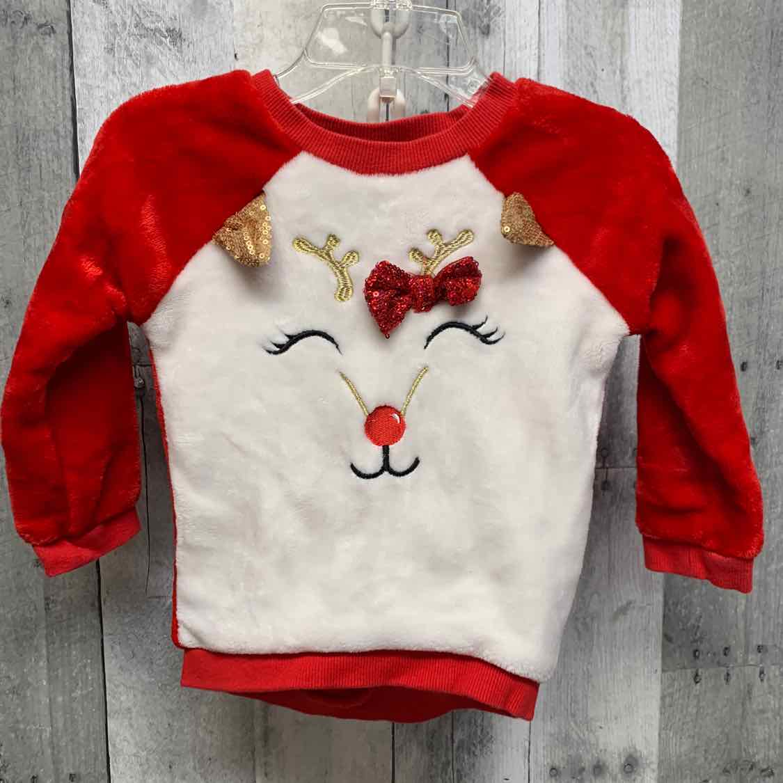 Size 2T Red/White Picapino Sweater