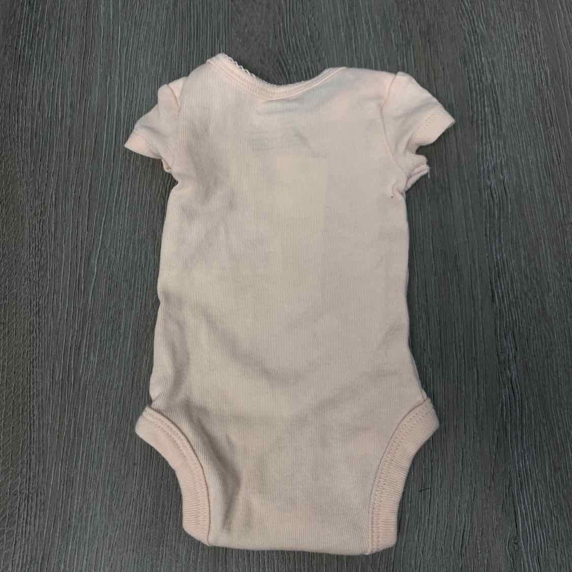 Size Preemie White Floral Print Carter's Bodysuit