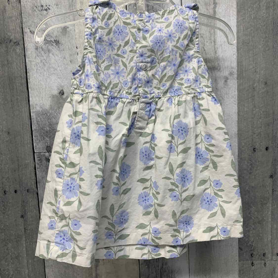 Size 6 Months White/Blue Just One You Dress