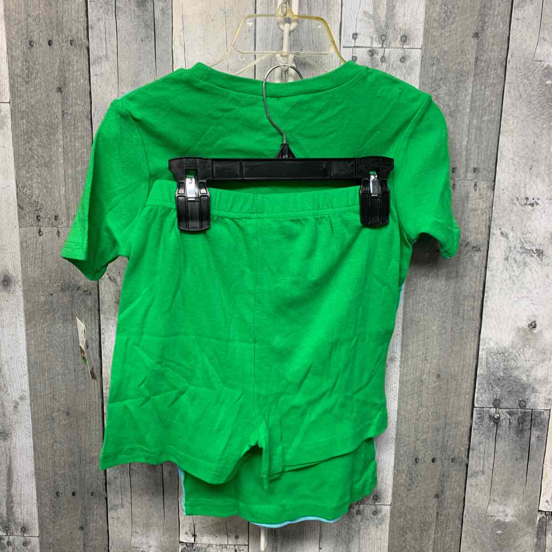 Size 12 Green/Blue Minecraft 2pc PJs