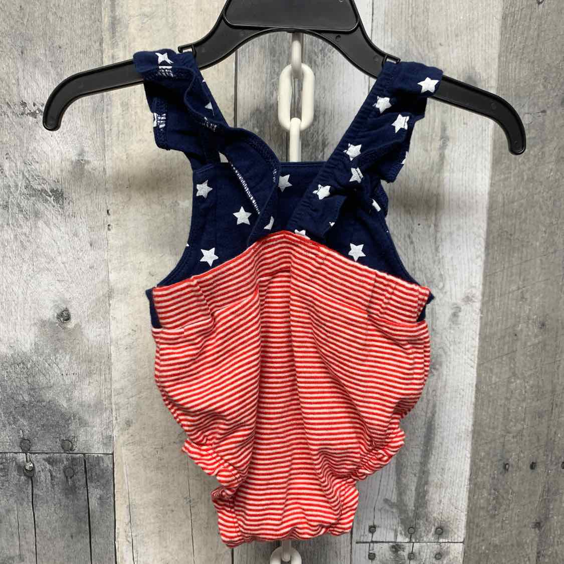 Size Newborn Red/White/Blue Carter's Romper