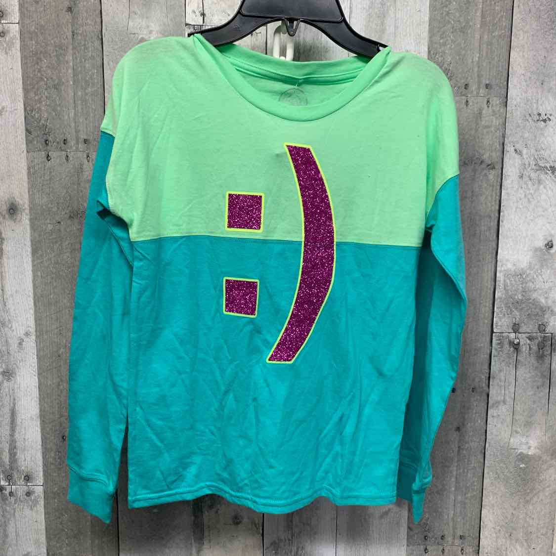 Size 10 Green/Blue SO Long Sleeve Shirt