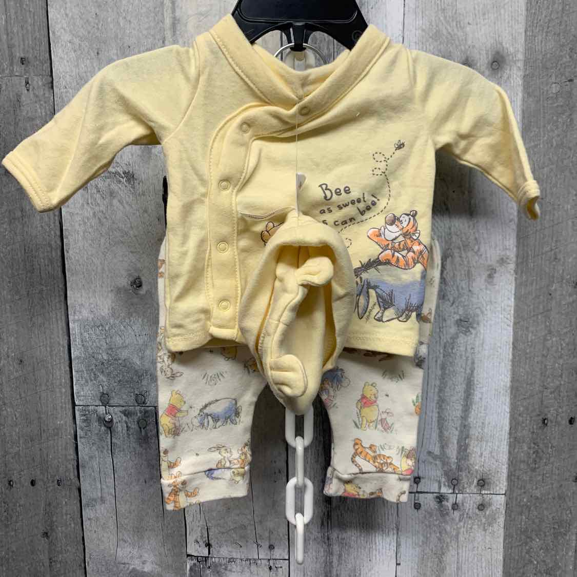 Size Newborn Yellow Graphic Disney Shirt/Pants