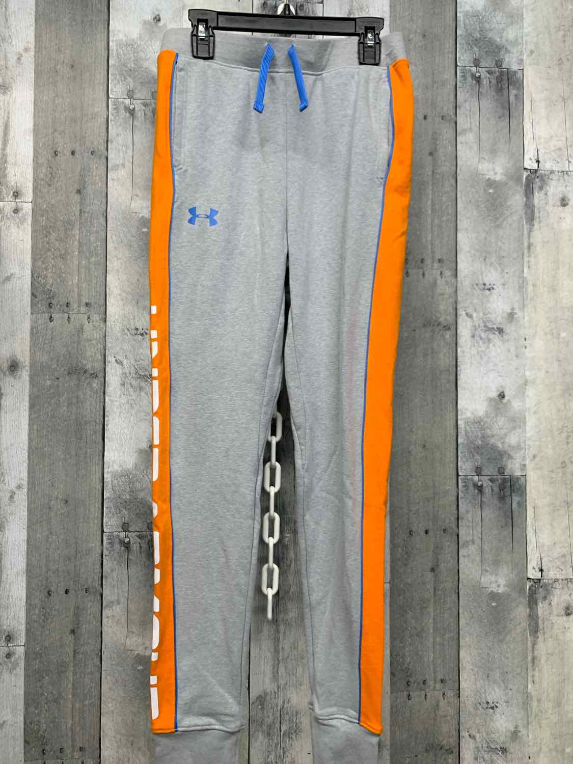 Size Large Gray/Orange Sport Brand Athletic Pants