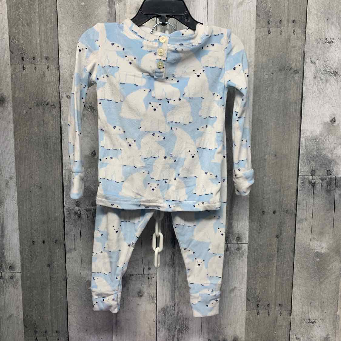 Size 2T Blue/White Holiday Brands 2pc PJs