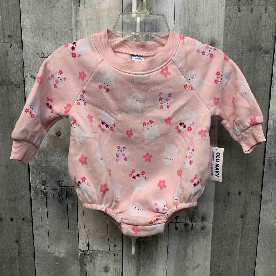 Size 3-6 Months Pink Print Old Navy Romper