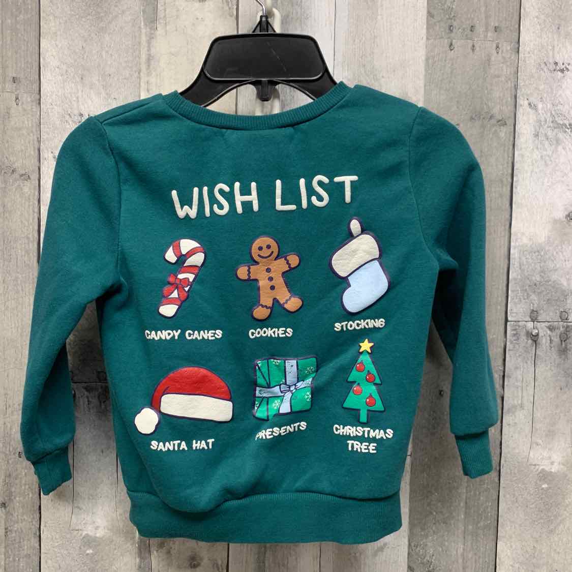 Size 5T Green Disney Sweat Shirt