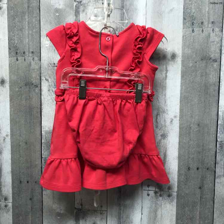 open lace back dress Size 12-18 Months Pink Janie & Jack 2pc Dress