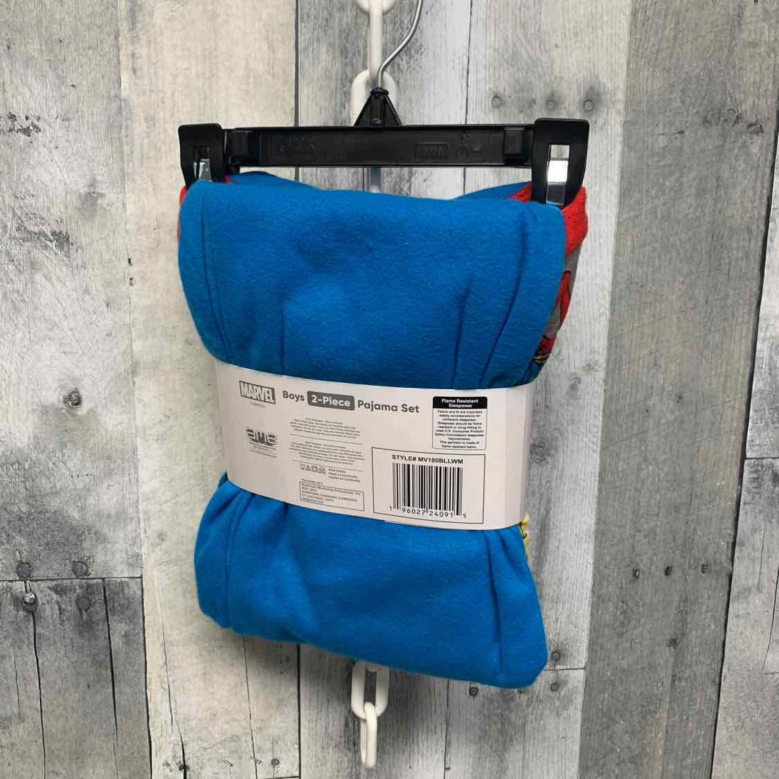 Size 6/7 Blue/Gray Marvel 2pc PJs