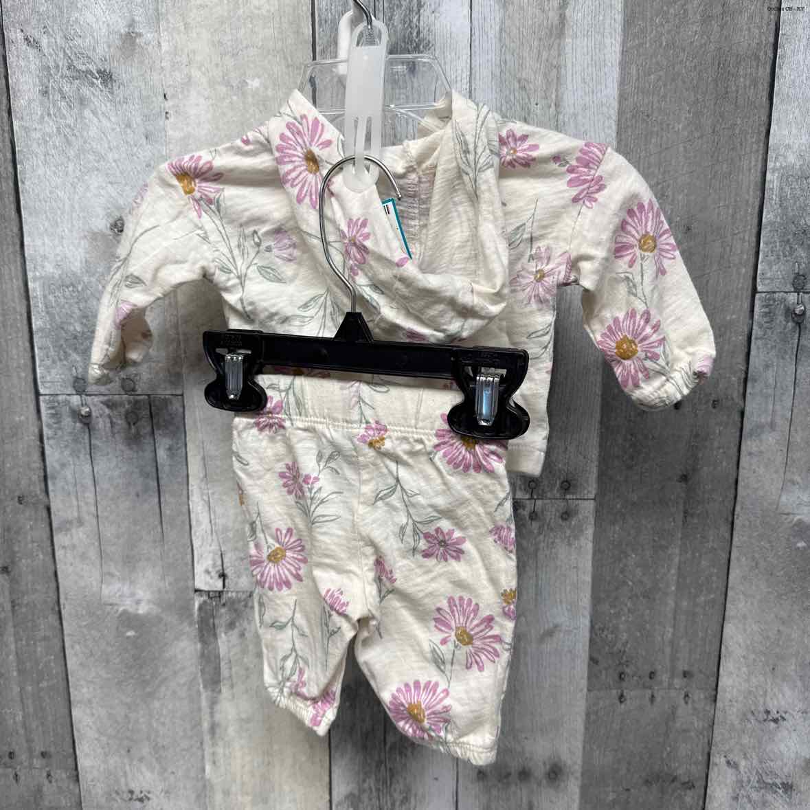 Size Newborn White/Purple Carter's Jacket/Pants