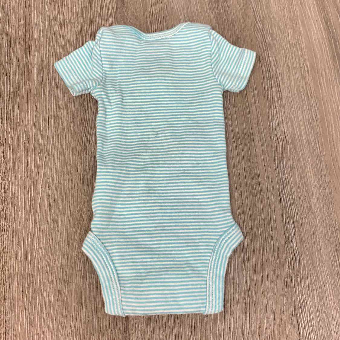 Size Preemie Blue Striped Simple Joys Bodysuit - OodlesCB