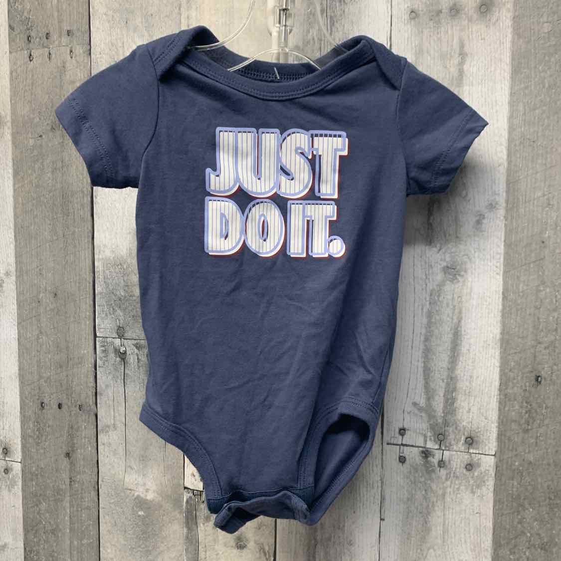 Size 9 Months Navy Sport Brand Bodysuit - OodlesCB