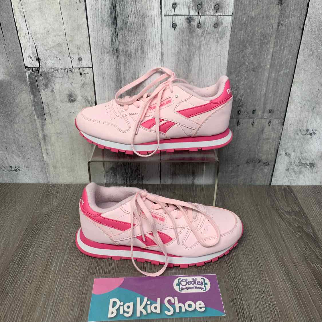 Size 2 Pink/White Reebok Sneakers