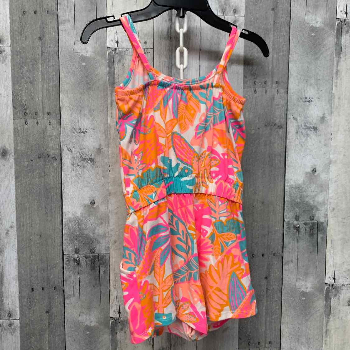 Size 6/7 Orange Print Cat & Jack Romper