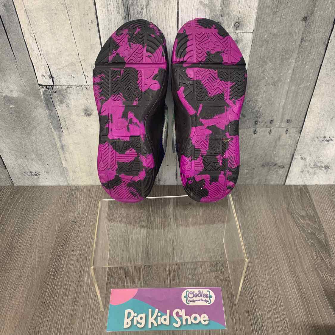 Size 1 Navy/Purple Sport Brand Sneakers